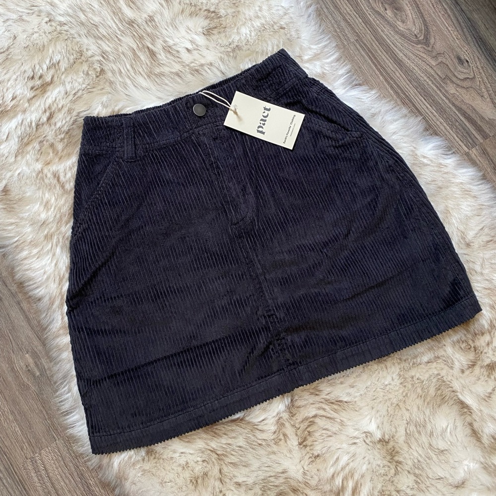 LIKE NEW Pact The Cafe Corduroy Skirt